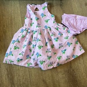 Purple floral spring dress